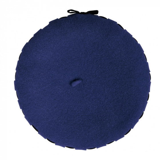 Ellie Merino Wool Beret Eclipse - Heritage by Laulhère