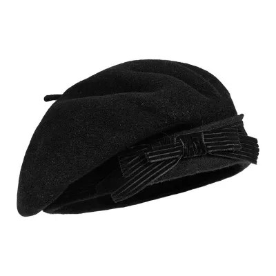 Black Merino Wool Sixties Beret - Heritage by Laulhère Reference: 10884 | Chapellerie Traclet