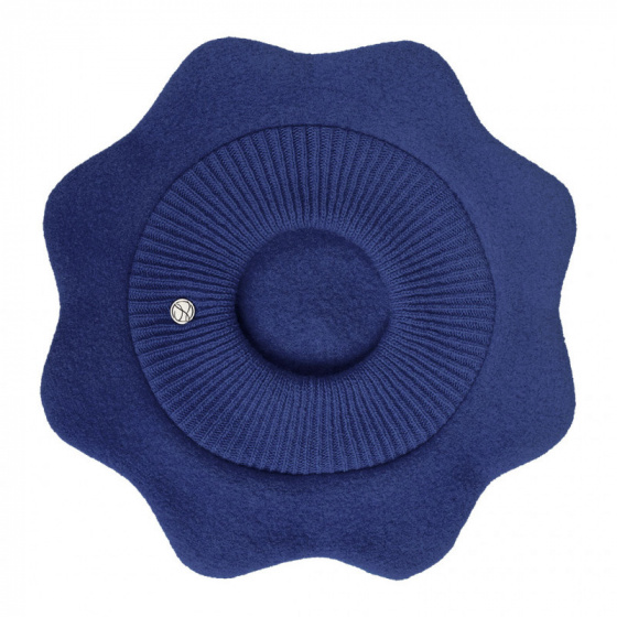 Kids Polisson Beret Merino Wool Navy Blue - Heritage by Laulhère