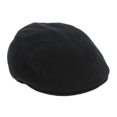 Casquette béret noir DPG  Handmade Headwear since 1921  100% laine Reference : 10906 | Chapellerie Traclet