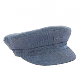 Blue denim summer fisherman cap