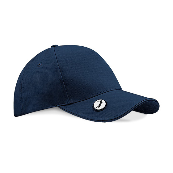 Navy Pro-Style Golf Cap Cotton - Beechfield