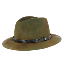 Vintage Green Charlieu Traveller Hat - Traclet