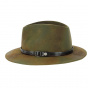 Vintage Green Charlieu Traveller Hat - Traclet
