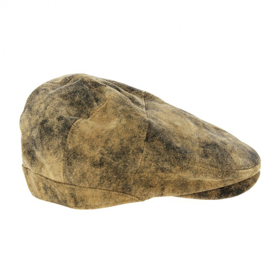 Casquette Cuir Vintage Oullins Camel - Traclet Casquette Cuir Vintage Oullins Camel - Traclet