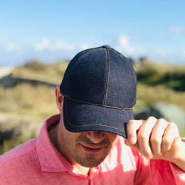 Casquette Baseball Jeans Coton Bleu- le Chapoté Paris