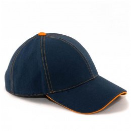 Navy Cotton Baseball Cap - le Chapoté Paris