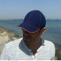 Navy Cotton Baseball Cap - le Chapoté Paris