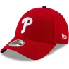 Casquette 9 forty Philadelphie Flock Logo Rouge et noir- New Era Reference : 10958 | Chapellerie Traclet
