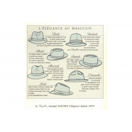 Chapeau Fédora Le Chazelles Feutre Poil Beige - Fléchet