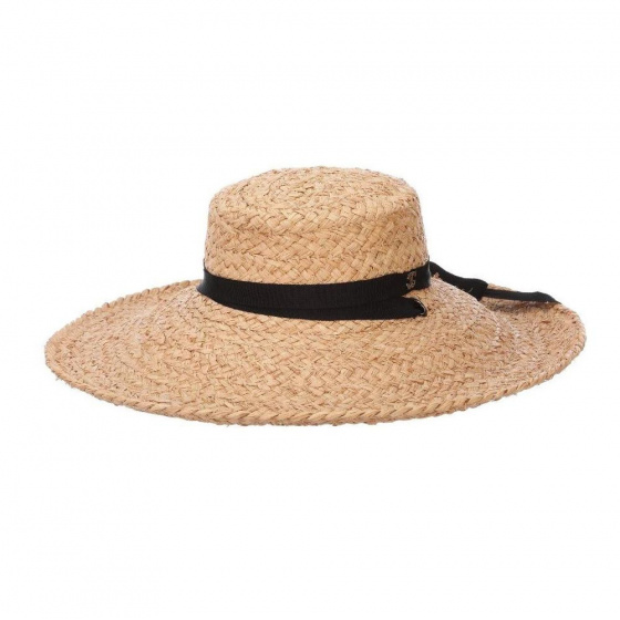 Natural raffia sun hat