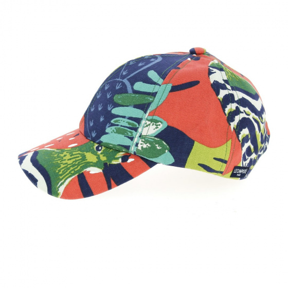 Green Leaves Cotton Baseball Cap - le Chapoté Paris