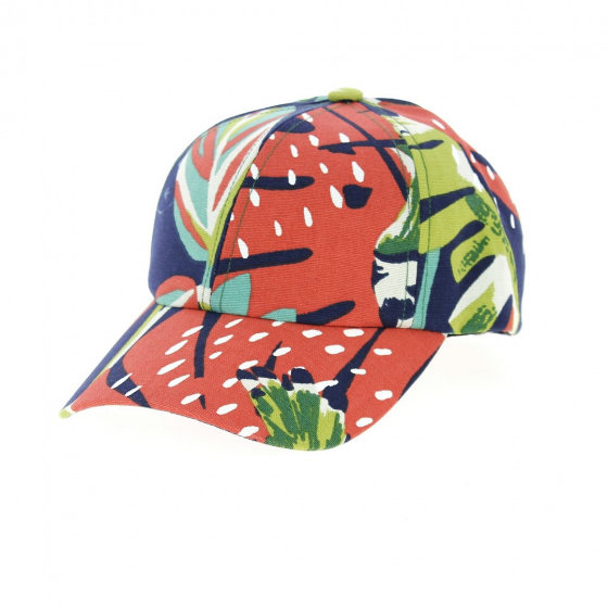 Navy Cotton Bird Baseball Cap - Le Chapoté Paris Navy Cotton Bird Baseball Cap - Le Chapoté Paris