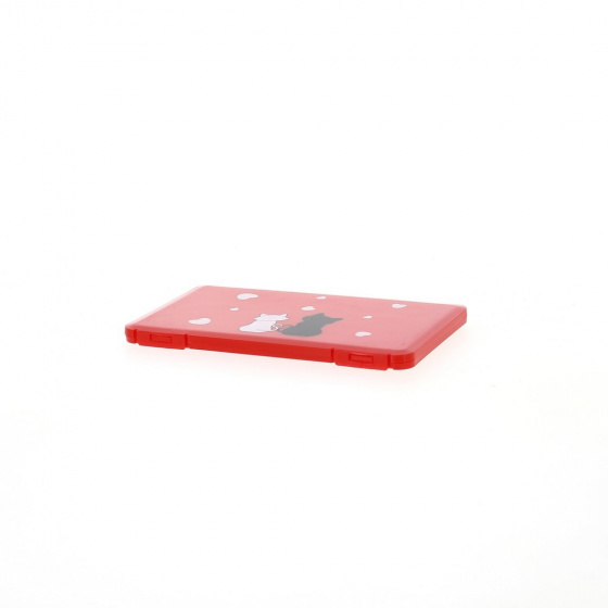 Red storage box for mask Red storage box for mask