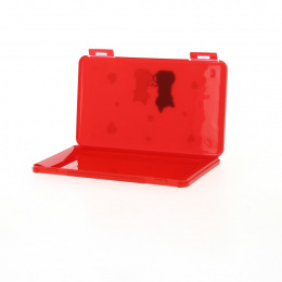 Boite de rangement rouge pour masque