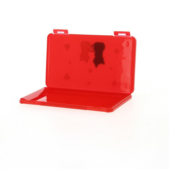 Boite de rangement rouge pour masque Boite de rangement rouge pour masque