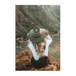 Felt hat Territory hair khaki - Akubra