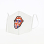White Elastic Fancy "Rolling Stones" Mask - Traclet