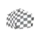 White Fancy Checkered Elastic Mask - Traclet Reference: 10407 | Traclet Hat Shop