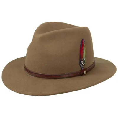 Flexible brown beige Rantoul traveller hat - Stetson Reference: 10979 | Traclet Hat Shop