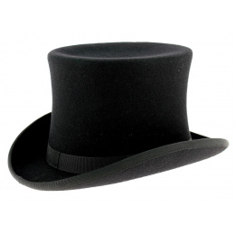 Felt Wool Top Hat Black - Traclet