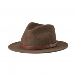 Chapeau Fedora Messer Feutre Laine marron - Brixton