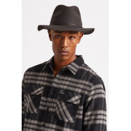 Wesley Traveller Hat Washed Black - Brixton