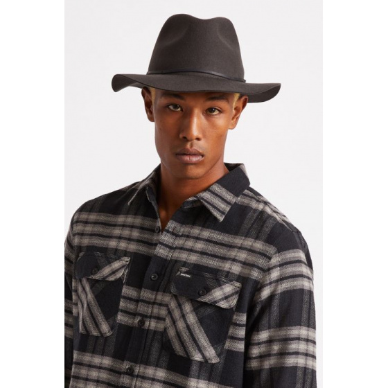 Chapeau Traveller wesley Noir Delavé - Brixton