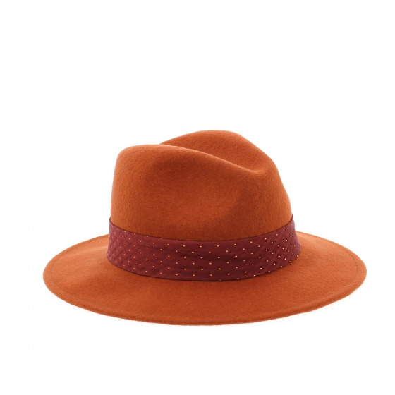 wool felt hat rust
