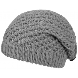 Grey Barascon Knitted Wool Beret - Traclet