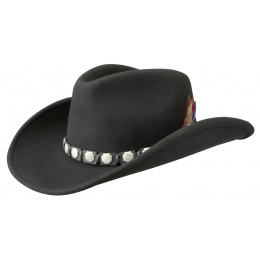 Western Hat Bodie Black Felt - Stetson