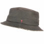 Brown Leather Bucket Hat - ALFONSO D'ESTE