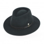 Traveller Hat Paris Black Wool Felt Earmuff - Fléchet