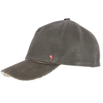 Casquette Baseball Wigan Cuir Marron - ALFONSO D'ESTE Reference : 11029 | Chapellerie Traclet