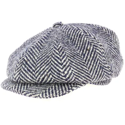 casquette homme -hatteras Hereford chevron Bleu - ALFONSO D'ESTE Reference : 11030 | Chapellerie Traclet