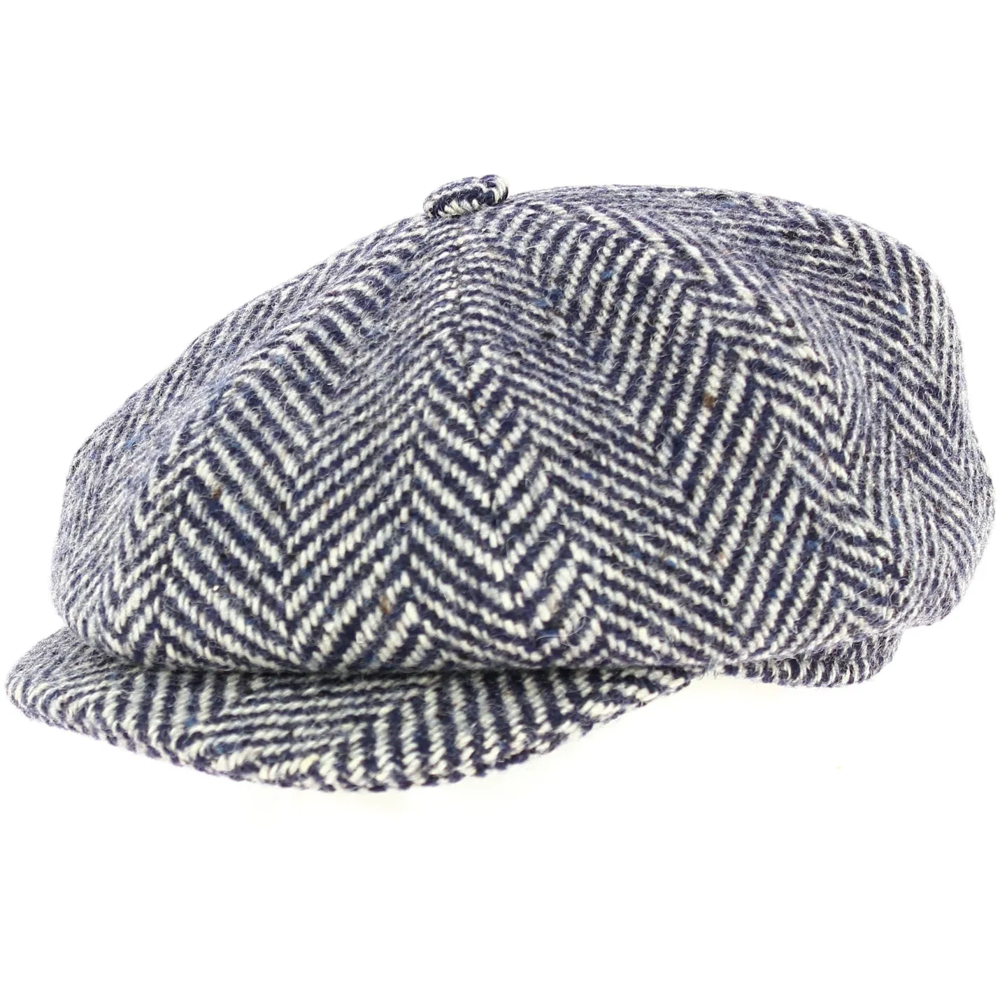 casquette homme -hatteras Hereford chevron Bleu - ALFONSO D'ESTE Reference : 11030 | Chapellerie Traclet
