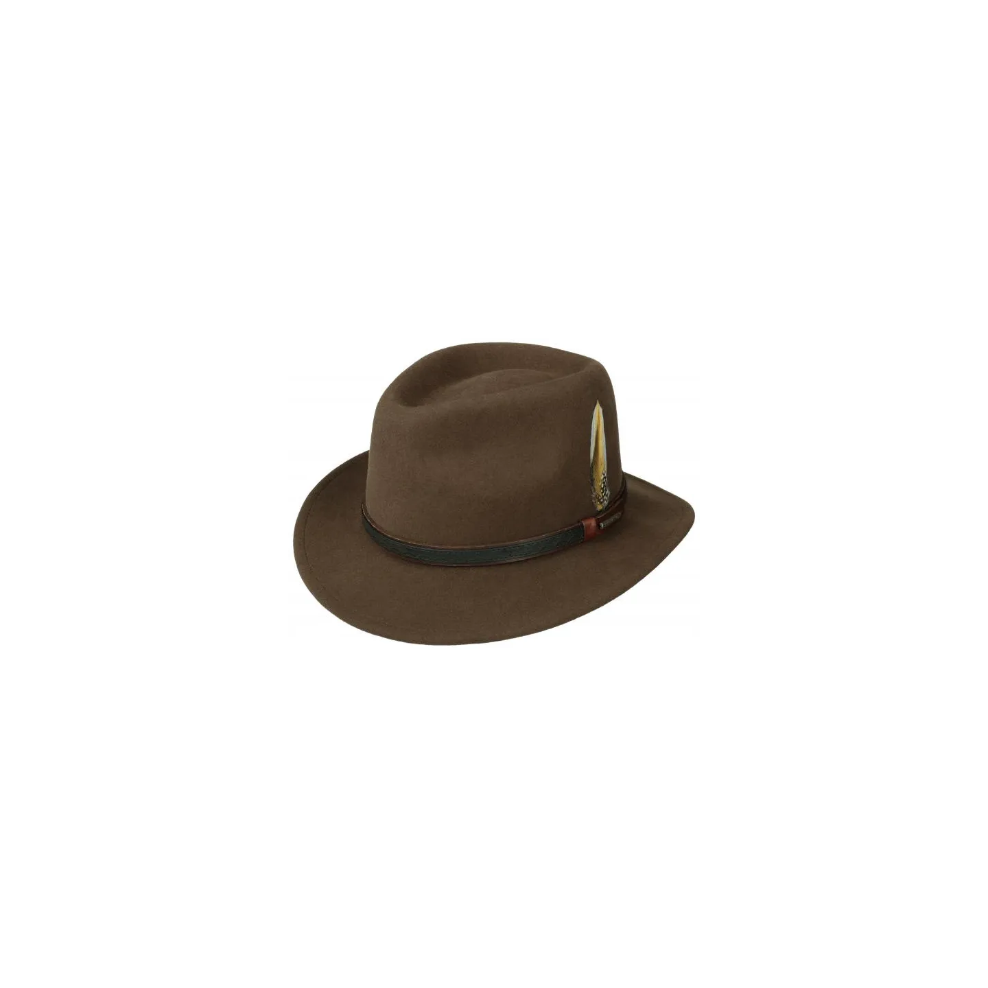 Chapeau Traveller Kentucky Feutre Vitafelt Brun - Stetson Reference : 11059 | Chapellerie Traclet