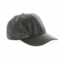 Casquette Nappa cuir noire - traclet