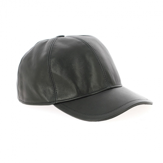 Black Nappa leather cap - Traclet