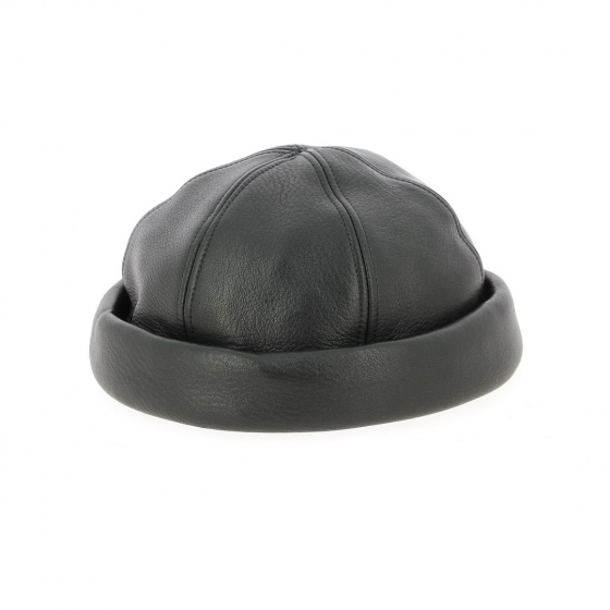 Bonnet Docker Cooper cuir noir Bonnet Docker Cooper cuir noir
