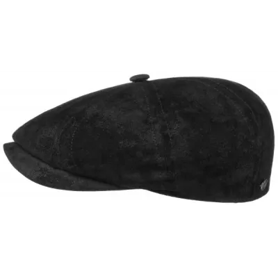 Casquette Hatteras Montana Cuir Noire - Traclet Reference : 11071 | Chapellerie Traclet