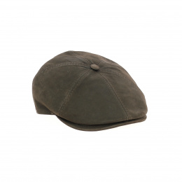 Brown Leather Oxford Cap - Traclet