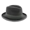Chapeau Homburg Francois Mitterrand gris Reference : 11094 | Chapellerie Traclet