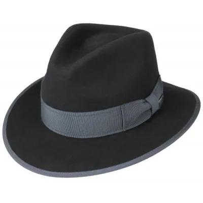 Chapeau Traveller Louisville noir Laine & Cachemire- Stetson Reference : 11095 | Chapellerie Traclet