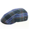 Blue checkered flat Jackson cap - Göttmann Reference: 11098 | Traclet Hat Shop