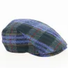 Blue checkered flat Jackson cap - Göttmann Reference: 11098 | Traclet Hat Shop