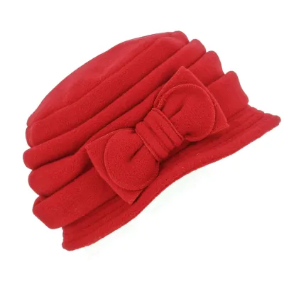 Chapeau Cloche Anushka Polaire Rouge - TracletReference : 3048 | Chapellerie Traclet