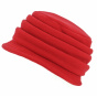 Red Polar Anushka Cloche Hat - Traclet