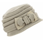 Anushka Beige Fleece Cloche Hat - Traclet