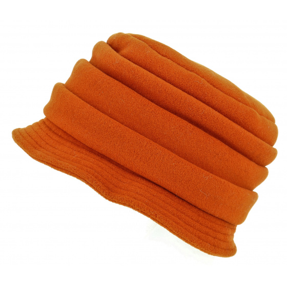 Chapeau Cloche Polaire Anushka Orange - Traclet